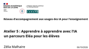 Apprendre avec l'IA, un parcours Eléa pour les élèves