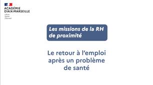 RH de proximité : les missions du Responsable académique du retour à l'emploi