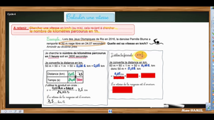 Calculer une vitesse ayant une distance et un temps