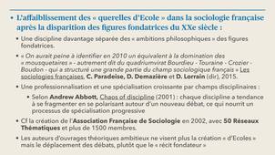 Emmanuel Buisson-Fenet - Les contours de la sociologie française - Partie 01-2