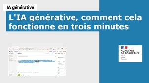 L’IA générative, comment cela fonctionne en trois minutes