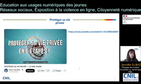 Webinaire EMI - CNIL (Réseaux sociaux, Exposition à la violence en ligne, Citoyenneté numérique)