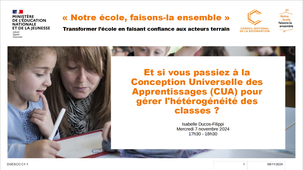 Et si vous passiez à la Conception Universelle des Apprentissages pour gérer l'hétérogénéité des classes ?