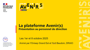 La plateforme Avenir(s) au service des personnels de direction du Grand Est