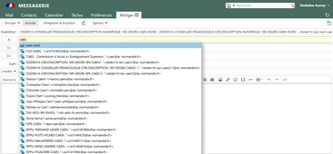 Création d'un groupe/liste de diffusion Zimbra