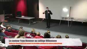 2020/2021 Venue du conteur Yvan Hemmer au collège Villeneuve