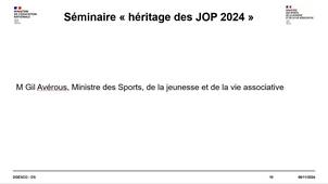 Intervention de Gil Avérous, ministre des Sports, de la jeunesse et e la vie associative