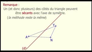 Construction symétrique figure avec équerre et règle - Mathasius