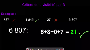 Critère de divisibilité par 3