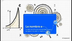 la fonction exponentielle