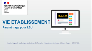 Vie établissement paramétrage pour LSU