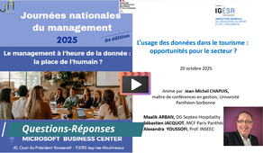 JNM2025 Atelier07 L'usage des données dans le tourisme / questions-reponses