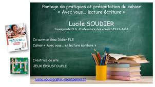 01 - Lucile SOUDIER - Partage de pratiques et présentation du cahier
