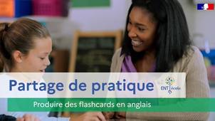Créer des flashcards en anglais avec l'ENT-École