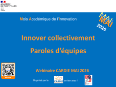 Innover collectivement ? paroles d'équipes MAI 2026 CARDIE Montpellier