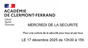mercredi de la sécurité -17/12/25 - actualité et santé mentale des adolescents