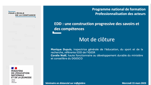PNF 2022/2023 - EDD - Clôture