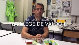 EPI autour de la thématique « Sciences, technologie et société »Témoignage d'un enseignant de technologie