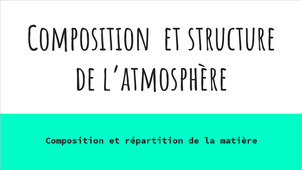 La structure de l'atmosphère