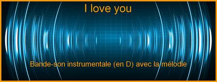I love you