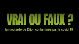 VRAI OU FAUX - la moutarde de dijon contaminée par le covid 19