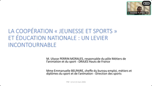 PNF 2025/2026 - 1er webinaire - CS Rénovation du certificat de spécialisation encadrement secteur sportif