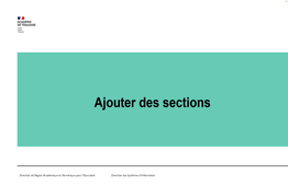 Drupal 10 - Ajouter une section