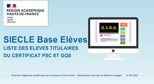 Liste élèves titulaires du PSC et GQS