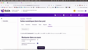 sauvegarder et restaurer avec Elea.mov