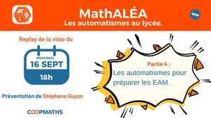 Webinaire MathALÉA - automatismes lycée - partie 4