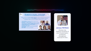 JNM2025 - Management et données : la technologie au service ou au détriment de l’Humain ? Jérôme FRITEAU
