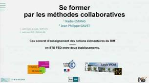 Se former par les méthodes collaboratives - EduBIM 2019 - CultureSciences de l'Ingénieur
