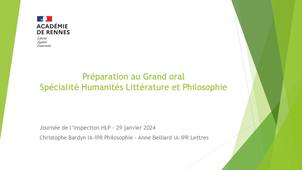 Préparation au Grand oral HLP janvier 24