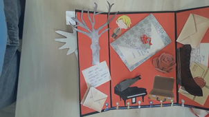 Prix des Ados 2026 : Présentation du lapbook du livre Les notes rouges