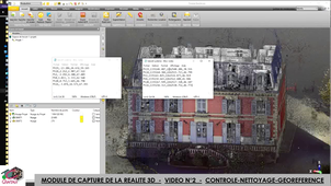 CAPTURE DE LA REALITE 3D n°2 : CONTROLE NETTOYAGE GEOREFERENCEMENT