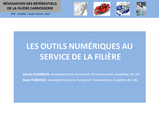 Rénovation Filière Carrosserie - 08 - Les outils numériques au service de la filière