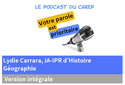 Entretien avec Lydie Carrara, IA-IPR d'Histoire-Géographie