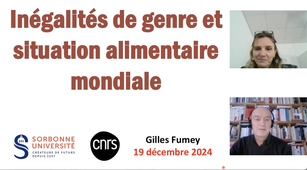 CAFES ACTEURS ET ACTRICES PROGRAMMES HG - 01 - Gilles FUMEY, enseignant-chercheur en géographie culturelle, spécialiste de géographie de l'alimentation. L’alimentation mondiale : reflet des inégalités de genre