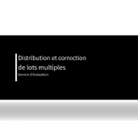 Distribution et correction multiple