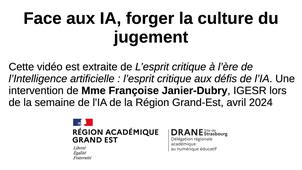 Face aux IA, forger la culture du jugement