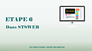 Edt vers STSWEB - import des services