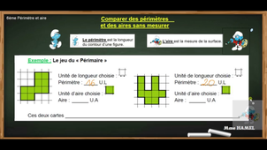 PERIMETRES ET AIRES- comparer sans mesurer
