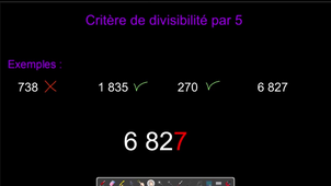 Critère de divisibilité par 5