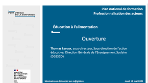 PNF - Education à l'alimentation - Ouverture - T. Leroux