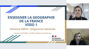 CAFES GEO - 01 - Florence Smits, IGESR en Histoire-Géographie. Enseigner la Géographie de la France au lycée