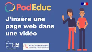 J’insère une page web dans une vidéo