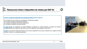 Point mensuel sur le contrôle des comptes financiers 2024 des EPLE