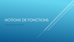 Notion de fonction CAP