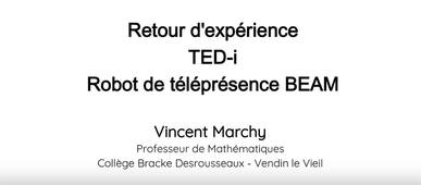 Retour d'experience TED-i Mr Marchy Vendin