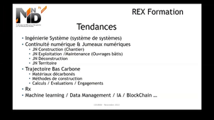 MINnD : Travaux & REX formations - EduBIM 2022